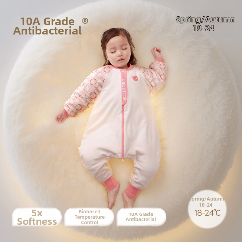 Spavaći vrećica za bebe i djecu – Lanugo skin tkanina; podstava 95% pamuk; punilo 70% poliester / 30% viskoz; odvojive rukave