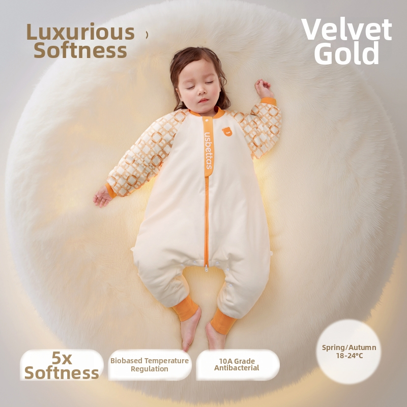 Spavaći vrećica za bebe i djecu – Lanugo skin tkanina; podstava 95% pamuk; punilo 70% poliester / 30% viskoz; odvojive rukave