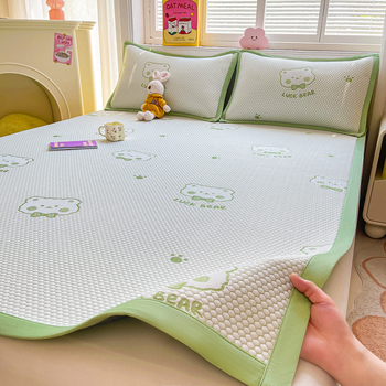 Set prostirki od viskoze s ledenim svilenim vlaknom, sklopni dizajn, ručno izšivena tkanina, lagani luksuz