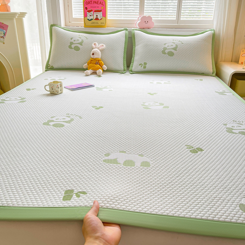 Set prostirki od viskoze s ledenim svilenim vlaknom, sklopni dizajn, ručno izšivena tkanina, lagani luksuz