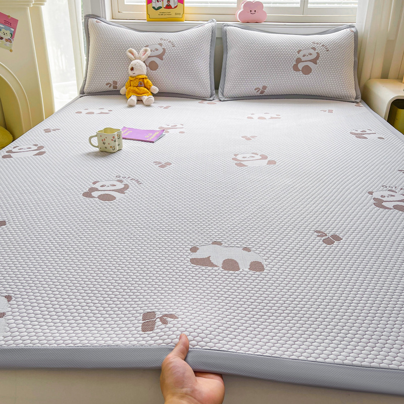 Set prostirki od viskoze s ledenim svilenim vlaknom, sklopni dizajn, ručno izšivena tkanina, lagani luksuz