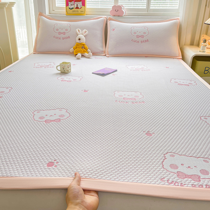 Set prostirki od viskoze s ledenim svilenim vlaknom, sklopni dizajn, ručno izšivena tkanina, lagani luksuz