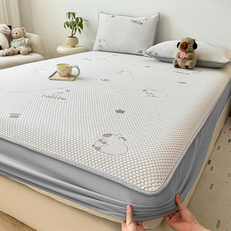 Set prostirki od viskoze s ledenim svilenim vlaknom, sklopni dizajn, ručno izšivena tkanina, lagani luksuz