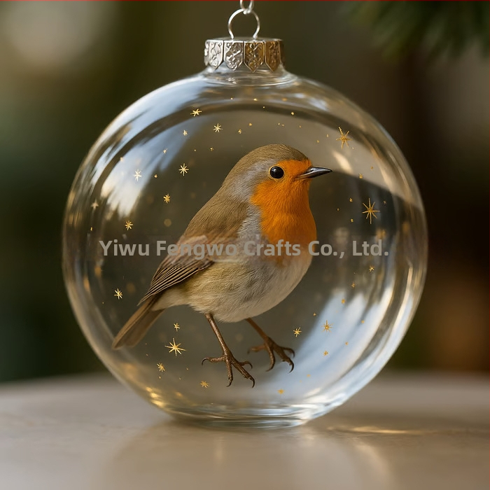 Akrilni viseći ukrasni darovni set za božićno drvce – moderni minimalistički stil, rezanje, injekcijsko oblikovanje