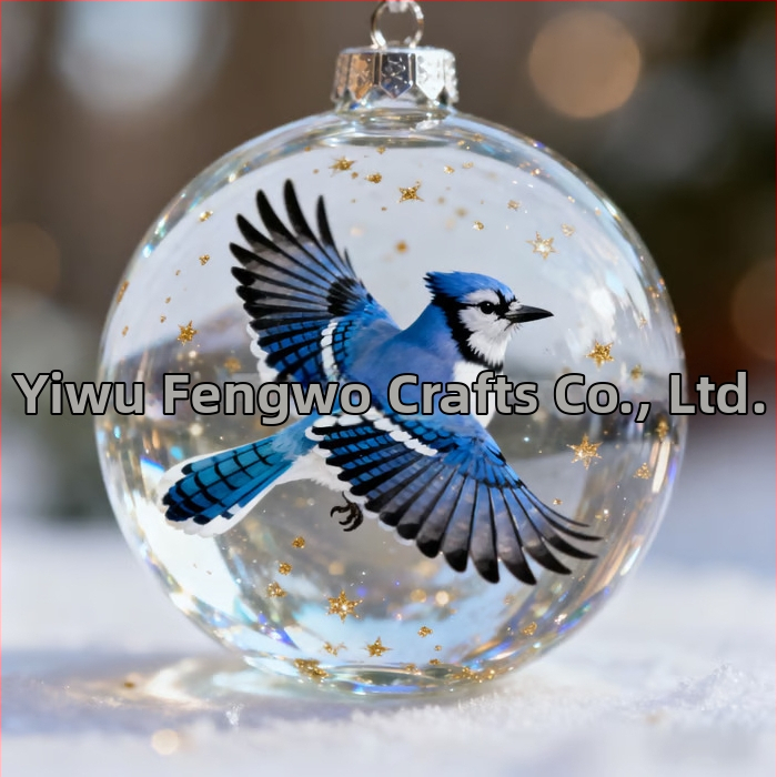 Akrilni viseći ukrasni darovni set za božićno drvce – moderni minimalistički stil, rezanje, injekcijsko oblikovanje