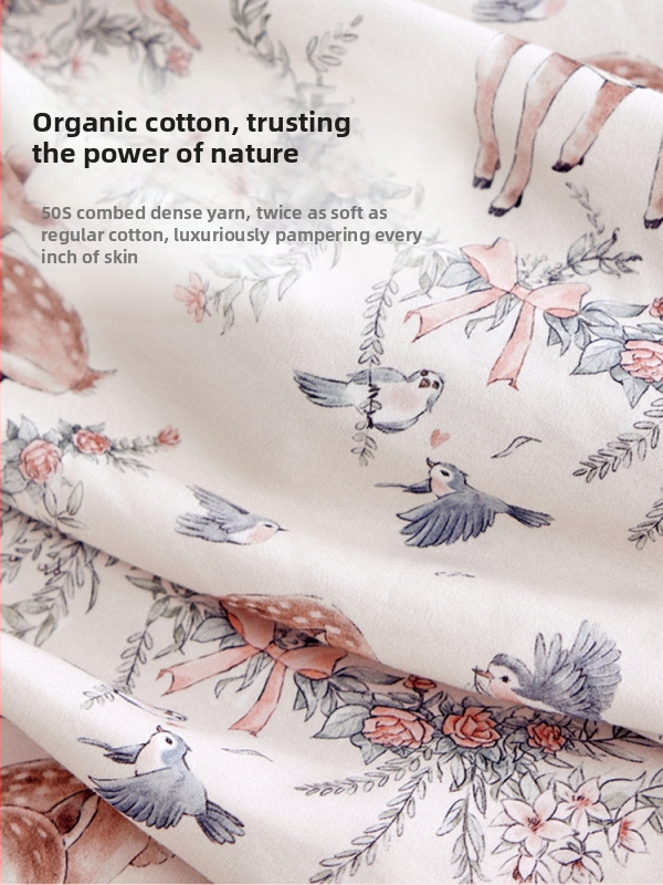 Dječja vreća za spavanje, debela, oblačni stil, vanjski materijal 95% pamuk, podstava 95% pamuk, punilo kemijska vlakna, odvojivi rukavi, karikaturni uzorak, antibakterijski i regulira temperaturu