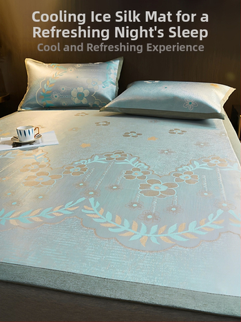 Ice Silk hlađenjeći madrac set, tri dijela, bambus + Ice Silk, sklopiv, periv, ljeto