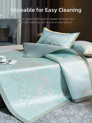 Ice Silk hlađenjeći madrac set, tri dijela, bambus + Ice Silk, sklopiv, periv, ljeto