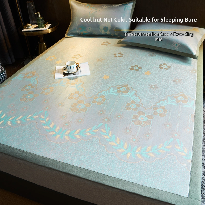 Ice Silk hlađenjeći madrac set, tri dijela, bambus + Ice Silk, sklopiv, periv, ljeto