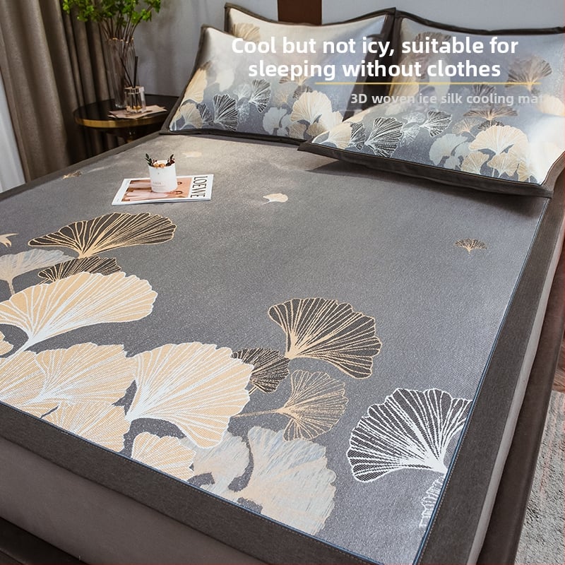 Ice Silk hlađenjeći madrac set, tri dijela, bambus + Ice Silk, sklopiv, periv, ljeto