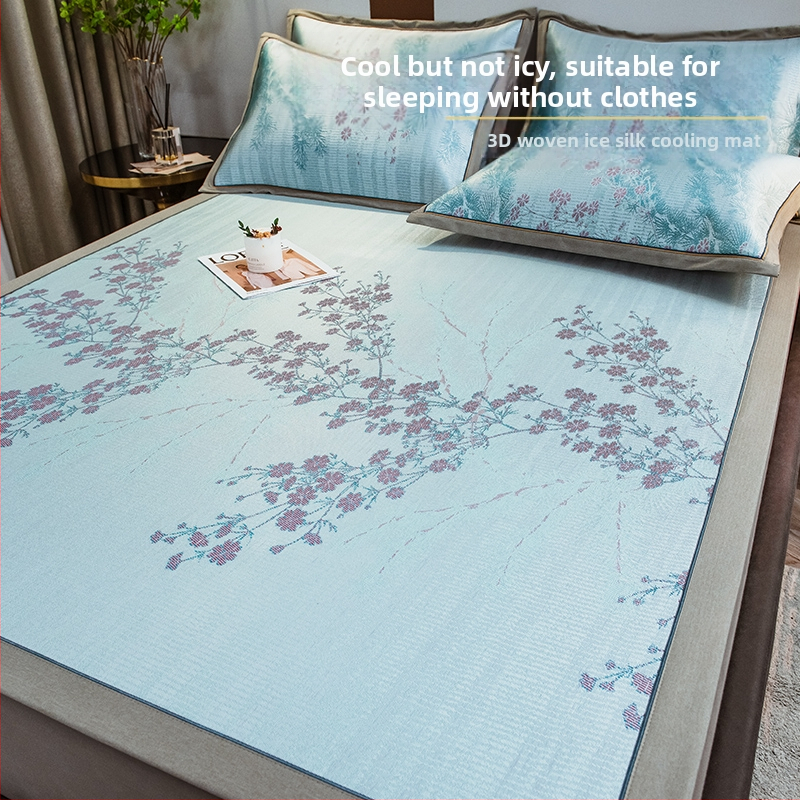 Ice Silk hlađenjeći madrac set, tri dijela, bambus + Ice Silk, sklopiv, periv, ljeto