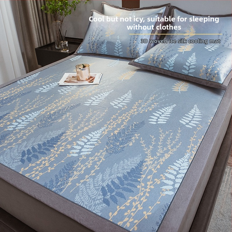 Ice Silk hlađenjeći madrac set, tri dijela, bambus + Ice Silk, sklopiv, periv, ljeto