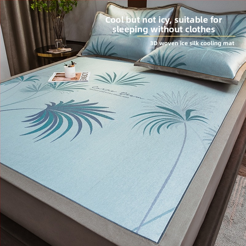 Ice Silk hlađenjeći madrac set, tri dijela, bambus + Ice Silk, sklopiv, periv, ljeto