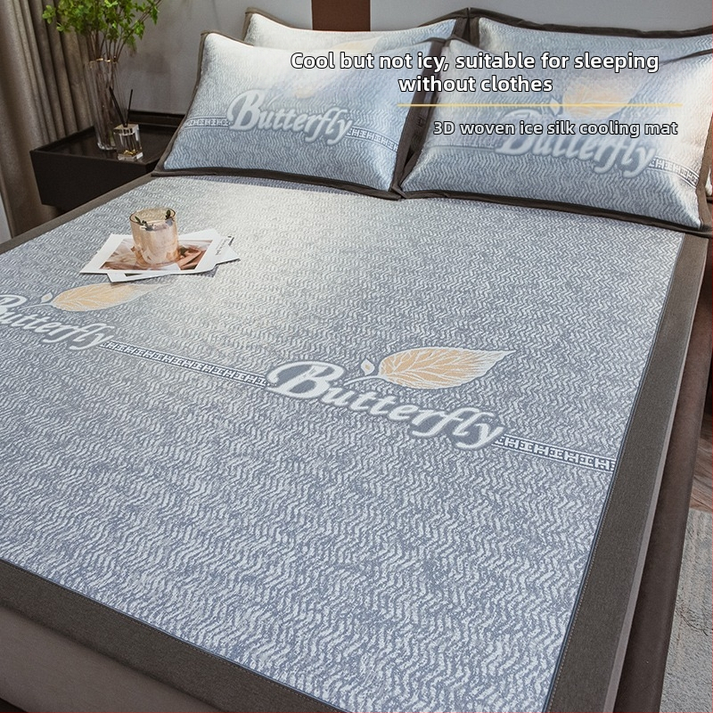 Ice Silk hlađenjeći madrac set, tri dijela, bambus + Ice Silk, sklopiv, periv, ljeto