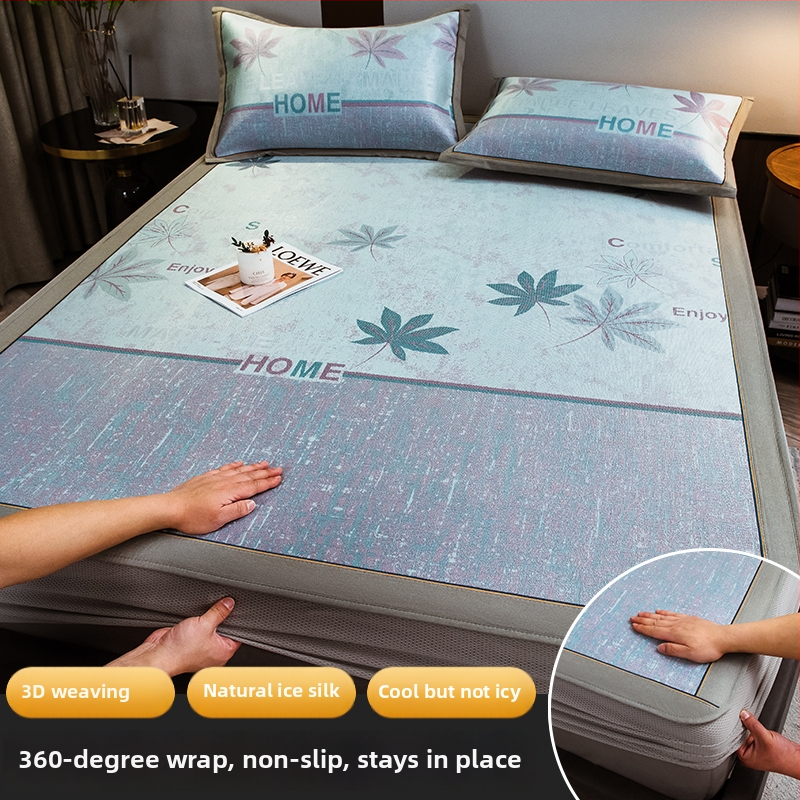 Ice Silk hlađenjeći madrac set, tri dijela, bambus + Ice Silk, sklopiv, periv, ljeto