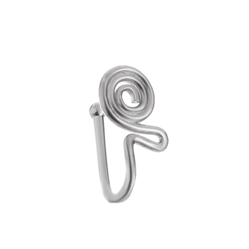 U-oblik nosni klips s cirkonima kamenima, bakar, ženski euro-američki stil