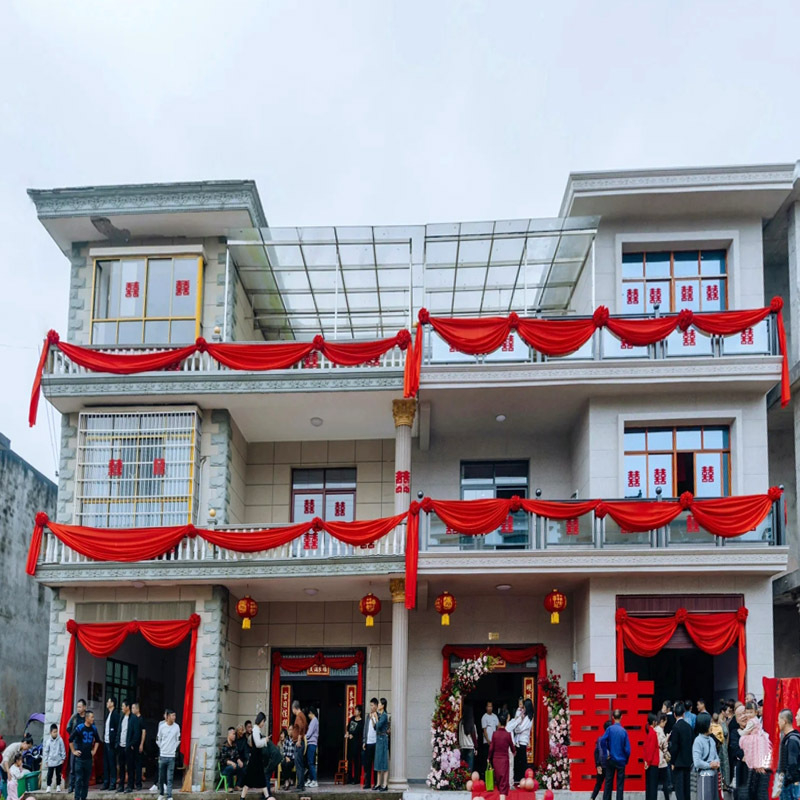 Kāzu vārtu ziedu bumba, auduma dekors, iepakojums OPP, svētku dāvana, nav importēts