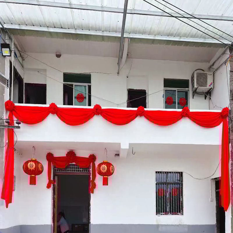 Kāzu vārtu ziedu bumba, auduma dekors, iepakojums OPP, svētku dāvana, nav importēts