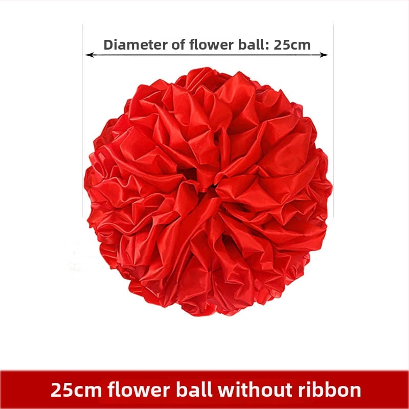 Kāzu vārtu ziedu bumba, auduma dekors, iepakojums OPP, svētku dāvana, nav importēts