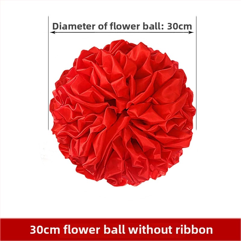 Kāzu vārtu ziedu bumba, auduma dekors, iepakojums OPP, svētku dāvana, nav importēts