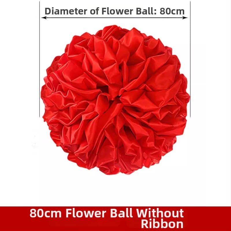 Kāzu vārtu ziedu bumba, auduma dekors, iepakojums OPP, svētku dāvana, nav importēts