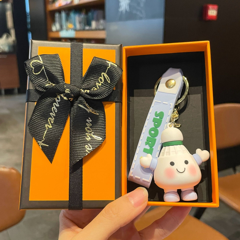 Korvpalli võtmehoidja, silikoon PVC materjal, karikatuuri stiil, eraldi pakendatud