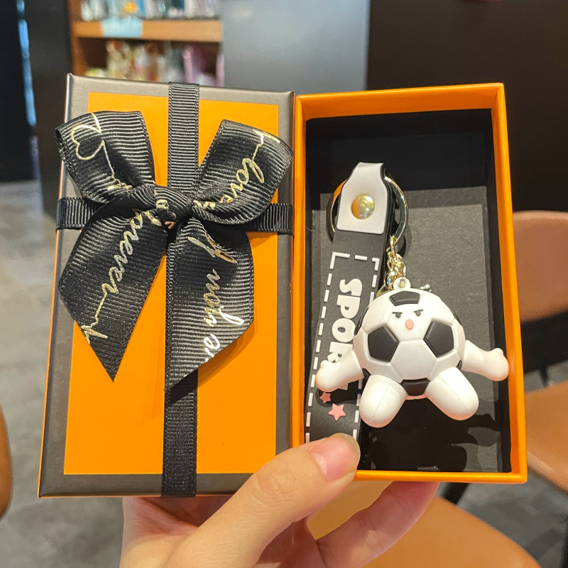 Korvpalli võtmehoidja, silikoon PVC materjal, karikatuuri stiil, eraldi pakendatud