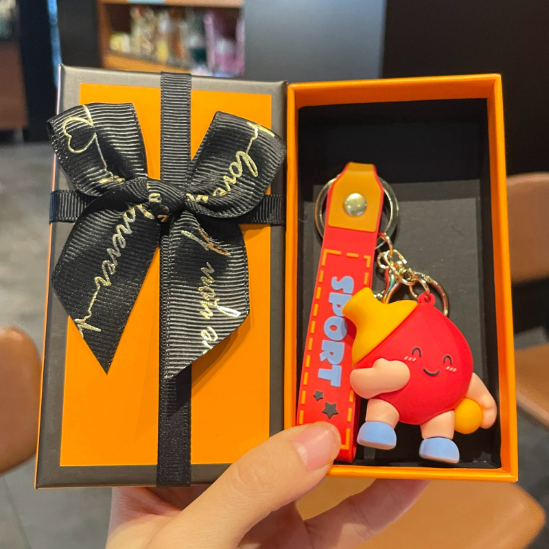 Korvpalli võtmehoidja, silikoon PVC materjal, karikatuuri stiil, eraldi pakendatud