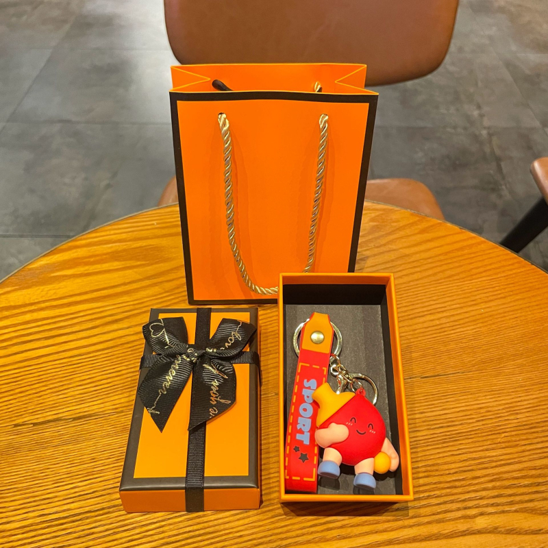 Korvpalli võtmehoidja, silikoon PVC materjal, karikatuuri stiil, eraldi pakendatud