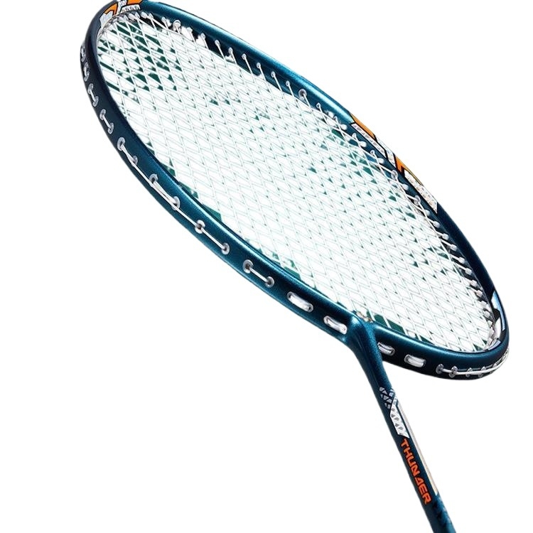 Set reketa za badminton s karbonskim okvirom i najlonskim žicama, za odrasle, singlove i parove, srednja čvrstoća