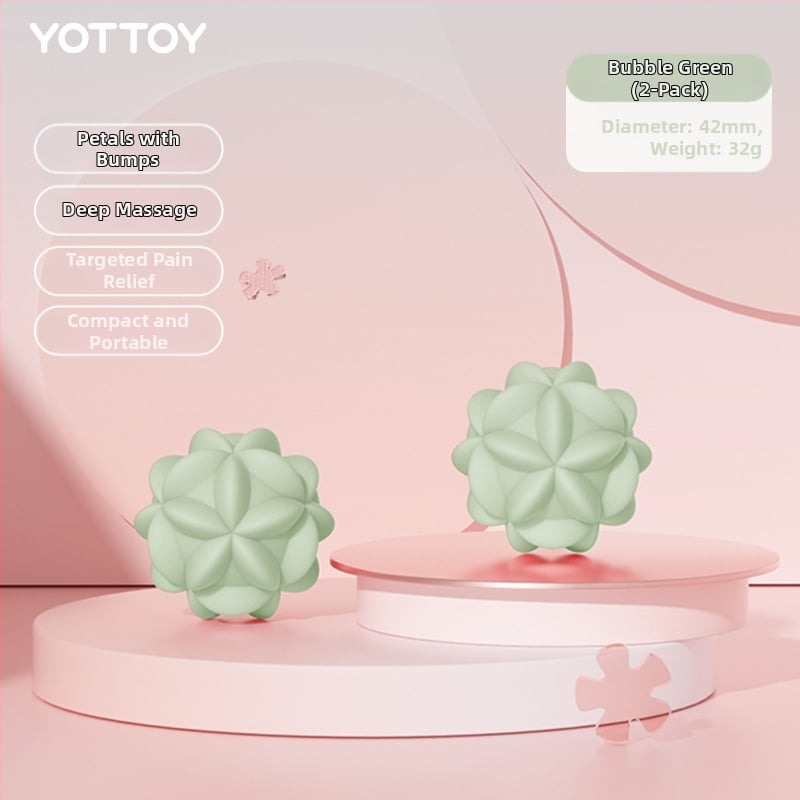 Fasijas bumba plantar masāžai, muskuļu atslābināšanai, lāpstiņu un kakla masāžai — līdzeklis fitnesam un jogai