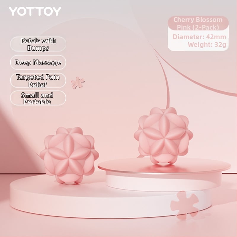 Fasijas bumba plantar masāžai, muskuļu atslābināšanai, lāpstiņu un kakla masāžai — līdzeklis fitnesam un jogai