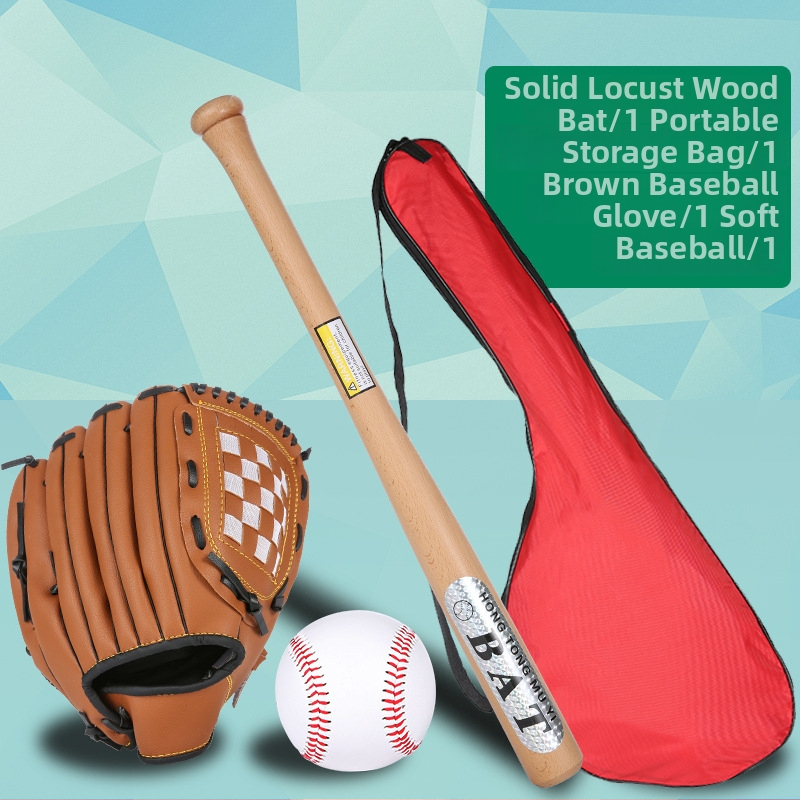 Set bejzbola za djecu s rukavicom - četverodijelni set, PVC materijal, univerzalna primjena, podrijetlo Guangdong, mogućnost tiskanja loga