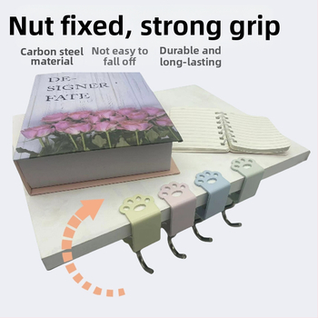 Hao Ming željezni držač za torbu za stol – uklonjivi, držač na rubu stola, jedan kuk, moderni jednostavan stil, nosivost iznad 30 kg