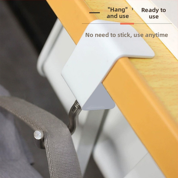 Hao Ming željezni držač za torbu za stol – uklonjivi, držač na rubu stola, jedan kuk, moderni jednostavan stil, nosivost iznad 30 kg