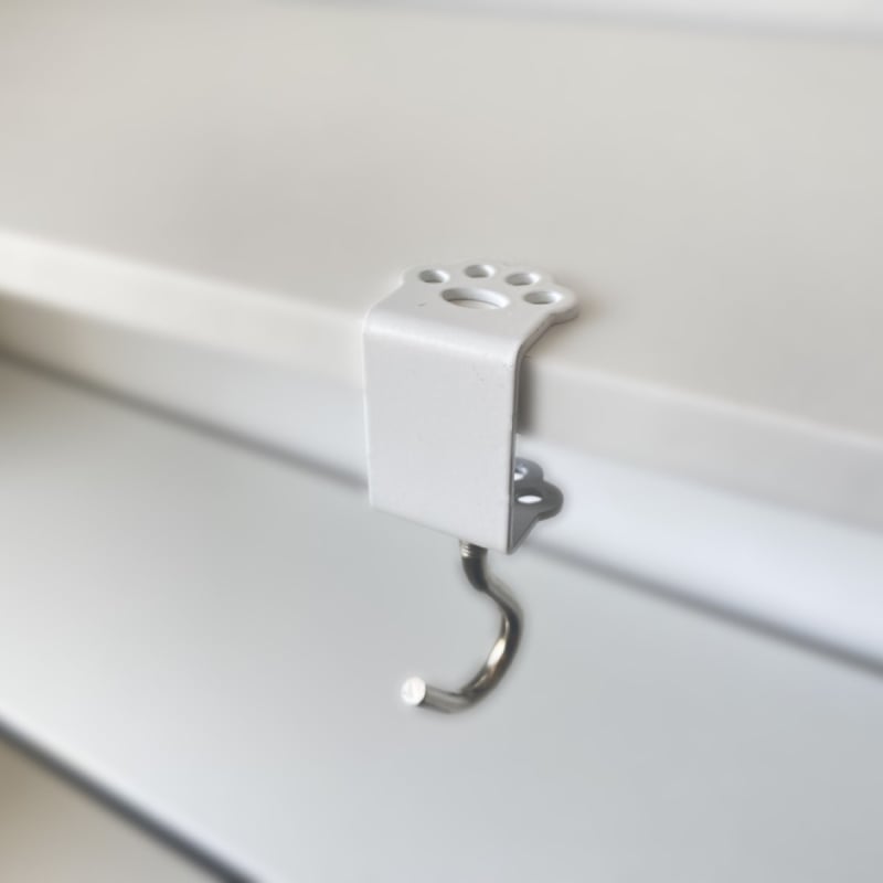 Hao Ming željezni držač za torbu za stol – uklonjivi, držač na rubu stola, jedan kuk, moderni jednostavan stil, nosivost iznad 30 kg