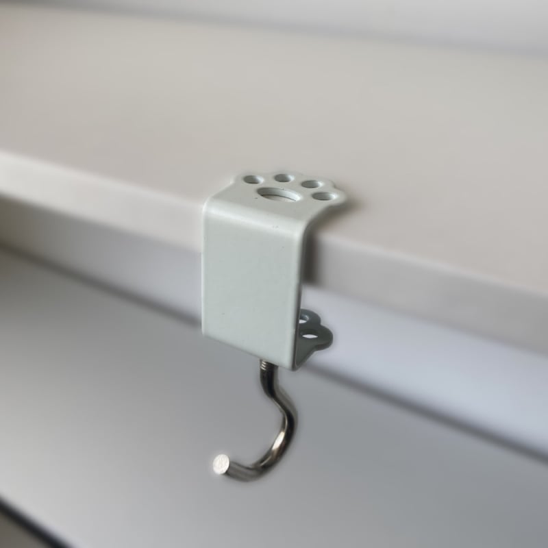 Hao Ming željezni držač za torbu za stol – uklonjivi, držač na rubu stola, jedan kuk, moderni jednostavan stil, nosivost iznad 30 kg