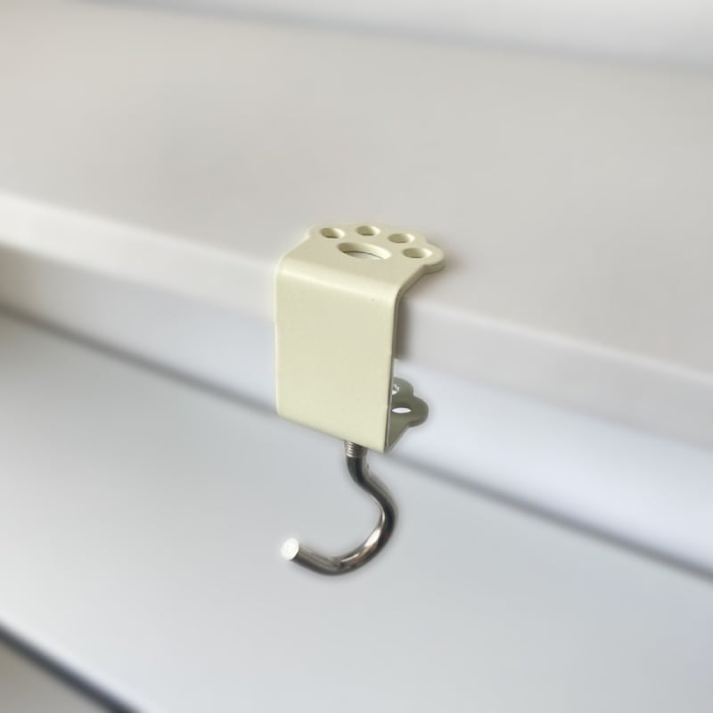 Hao Ming željezni držač za torbu za stol – uklonjivi, držač na rubu stola, jedan kuk, moderni jednostavan stil, nosivost iznad 30 kg