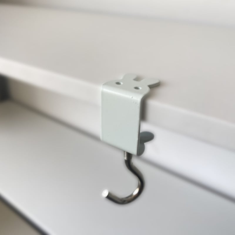 Hao Ming željezni držač za torbu za stol – uklonjivi, držač na rubu stola, jedan kuk, moderni jednostavan stil, nosivost iznad 30 kg