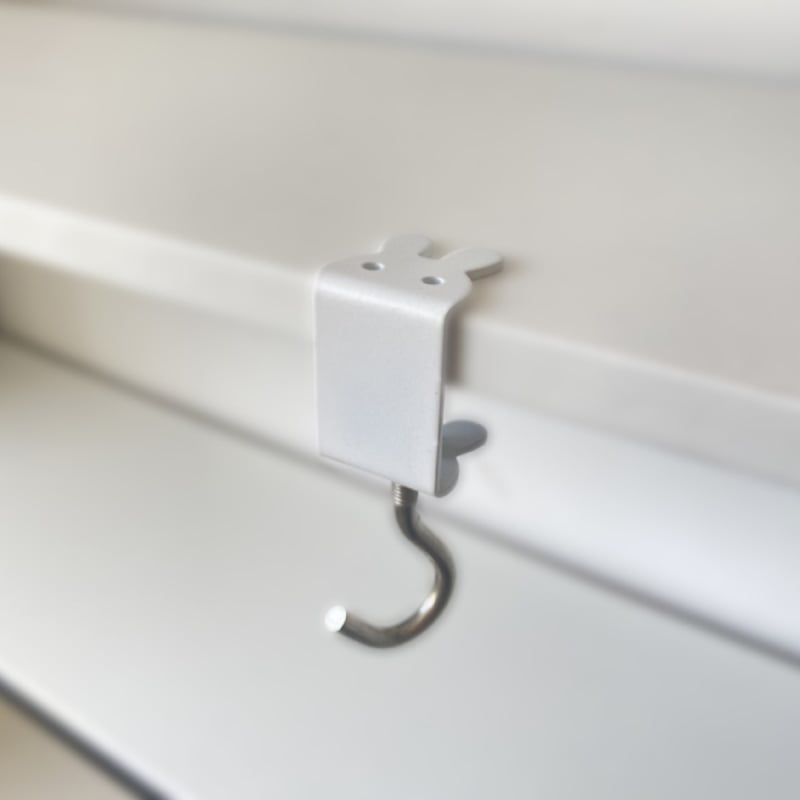 Hao Ming željezni držač za torbu za stol – uklonjivi, držač na rubu stola, jedan kuk, moderni jednostavan stil, nosivost iznad 30 kg