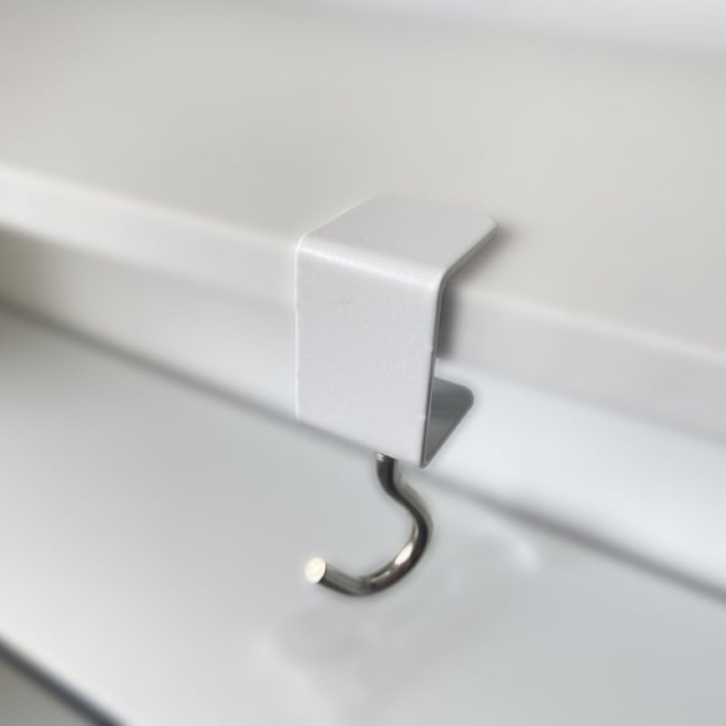 Hao Ming željezni držač za torbu za stol – uklonjivi, držač na rubu stola, jedan kuk, moderni jednostavan stil, nosivost iznad 30 kg