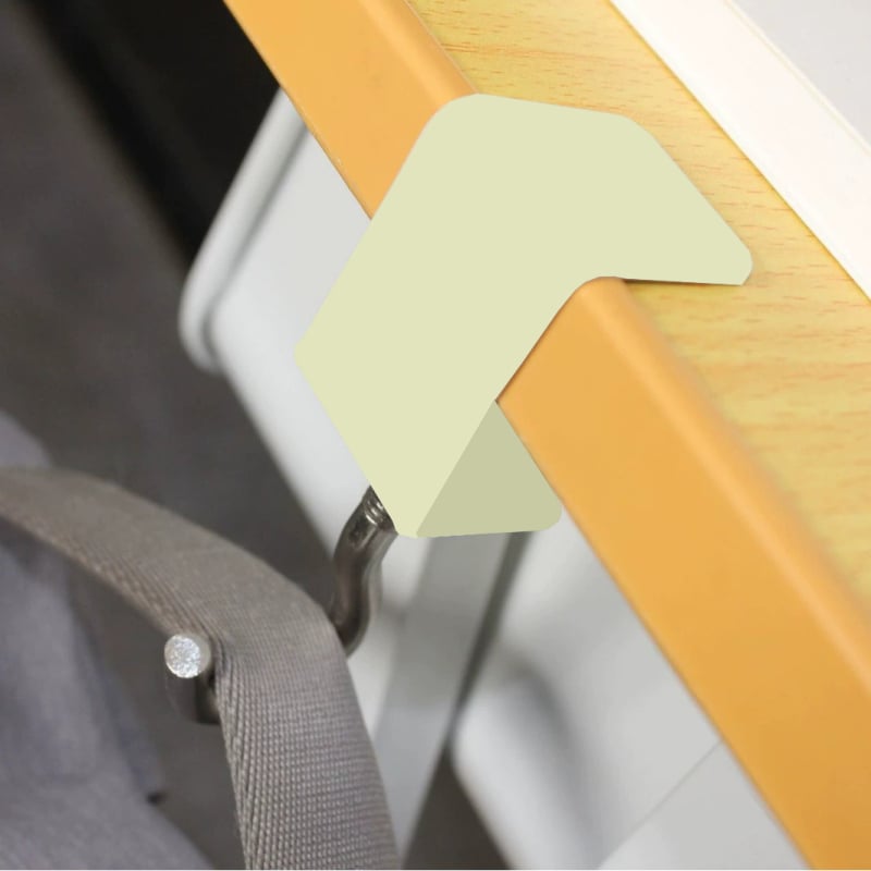 Hao Ming željezni držač za torbu za stol – uklonjivi, držač na rubu stola, jedan kuk, moderni jednostavan stil, nosivost iznad 30 kg