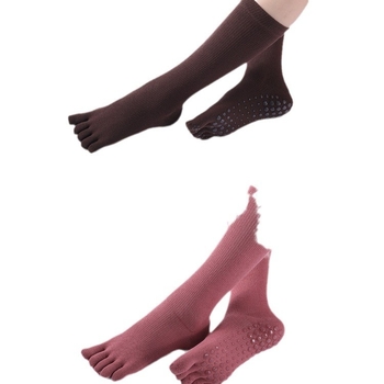 Ilgos jogos kojinės su penkiais pirštais, medvilnė, antibakterinės, sugeria prakaitą, dezodorantas, trinties prevencija, vidutinio ilgio blauzda