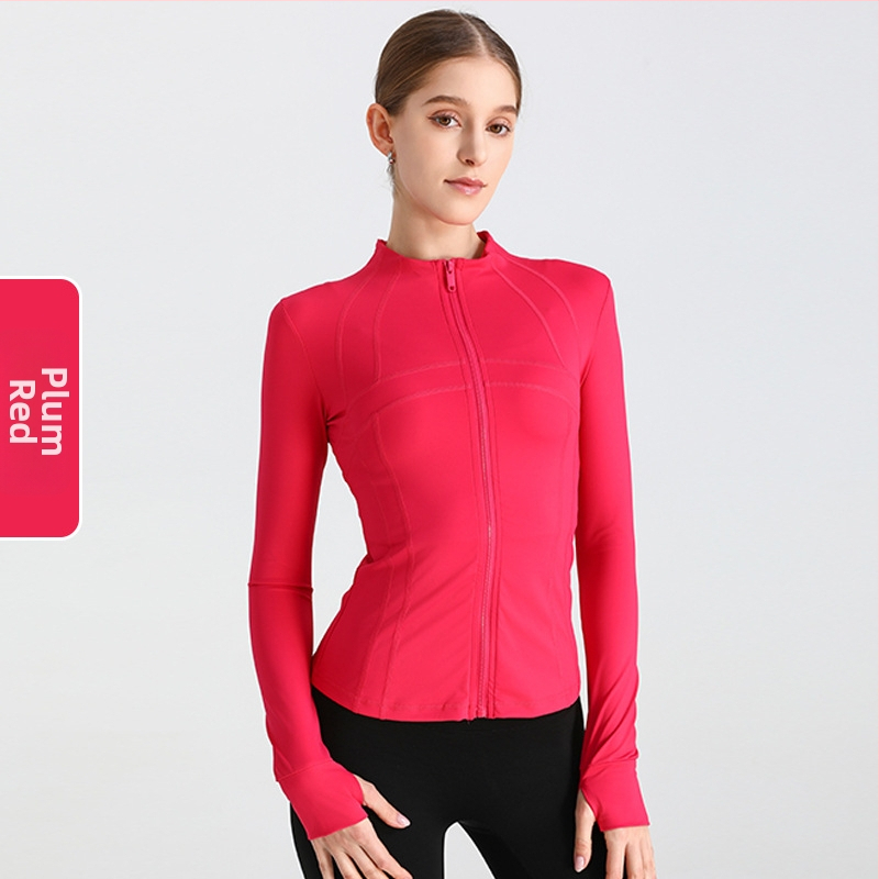 Ženska joga jakna, dugi rukav, široki kroj, materijal nylon/spandeks 80/20, odvodi vlagu