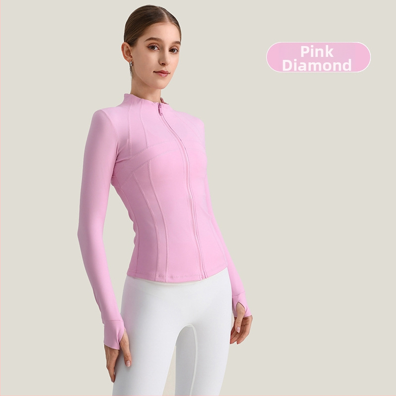 Ženska joga jakna, dugi rukav, široki kroj, materijal nylon/spandeks 80/20, odvodi vlagu