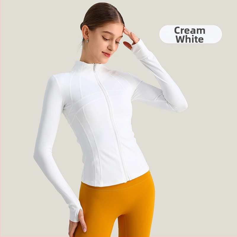 Ženska joga jakna, dugi rukav, široki kroj, materijal nylon/spandeks 80/20, odvodi vlagu