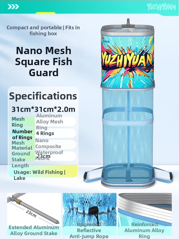 Mrežasta torba za ribolov za divlji ribolov, brzo sušeća torba za živu ribu za male ribe