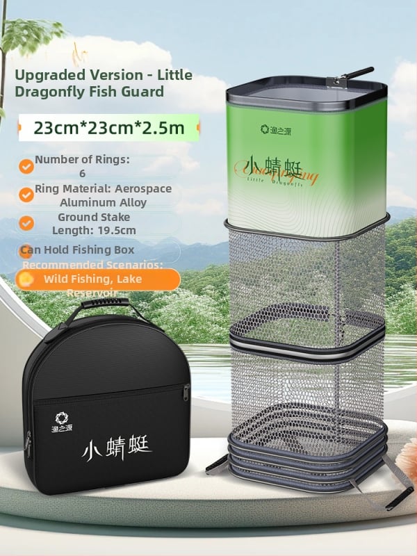 Mrežasta torba za ribolov za divlji ribolov, brzo sušeća torba za živu ribu za male ribe