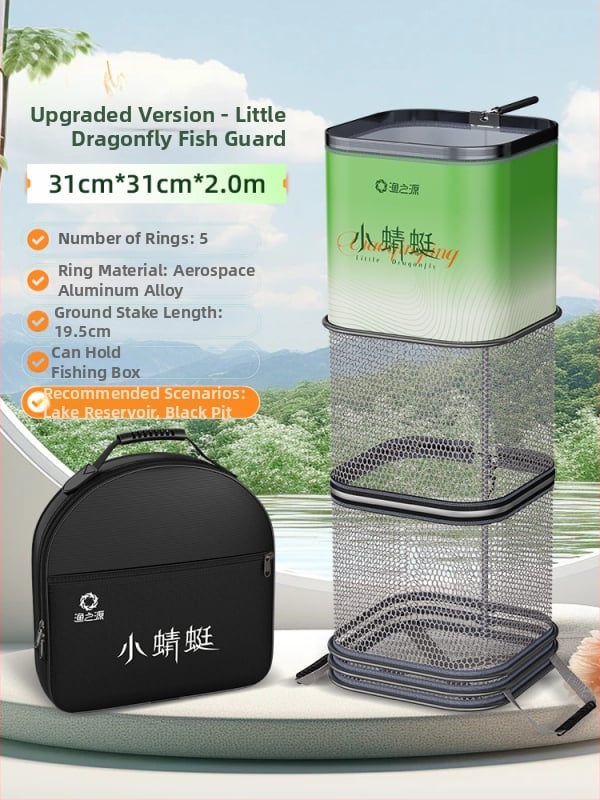 Mrežasta torba za ribolov za divlji ribolov, brzo sušeća torba za živu ribu za male ribe