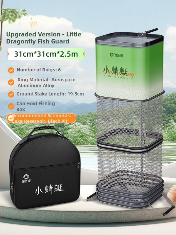 Mrežasta torba za ribolov za divlji ribolov, brzo sušeća torba za živu ribu za male ribe